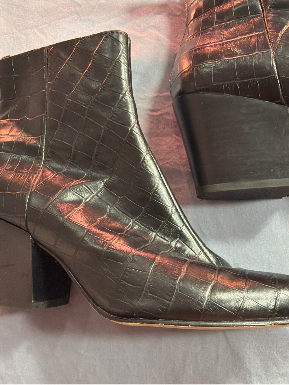 Dolce Vita Black leather  Ankle Boots